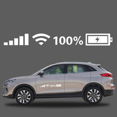 10 PCS Car Windshield Stickers Signal WiFi Power Vinyl Decal Car Stickers, L, M, S