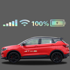10 PCS Car Windshield Stickers Signal WiFi Power Vinyl Decal Car Stickers, L, M, S