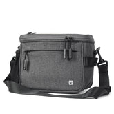 Rhinowalk Bicycle Front Handle Bag Camera Bag Waterproof 7.5 inch Large Touch Screen Navigation Mobile Phone Bag Bicycle Bag, Dark Gray, Carbon Fiber Black Green, Matt Full Black, Matt Black Green