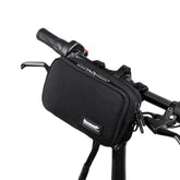 Rhinowalk X2011 Bike Front Bag Bicycle Storage Handlebar Bag Travel Commuting Hanging Bag, Black, Grey