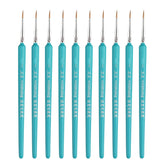 WeiZhuang Hook Line Pen Painting Hand-painted Watercolor Wolf Mint Hook Line Pen Painting Stroke Thin Line Brush, 10 PCS 1 Sky Blue, 10 PCS 2 Sky Blue, 10 PCS 3 Sky Blue, 10 PCS 4 Sky Blue, 10 PCS 5 Sky Blue, 10 PCS 6 Sky Blue, 10 PCS 7 Sky Blue