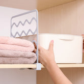 Wardrobe Layered Partitions Bookcase Storage Partitions Freely Partition Bars, White, Gray