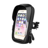 Mountain Bike Card Holder Touch Screen Mobile Phone Holder Motorcycle Electric Vehicle Waterproof Navigation Bracket Shade Mobile Phone Holder, Handlebars, Rearview Mirrors
