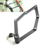 Tonyon Universal Anti-hydraulic Scissors Bicycle Lock Four-section Folding Mountain Bike Lock, Tonyon Folding Mountain Bike Lock(Black)