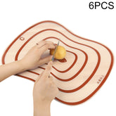 6 PCS Kitchen Chopping Blocks Flexible Transparent PP Cutting Boards, S(20x14.8cm), M(30.5x23.5cm), L(42x31.5cm)
