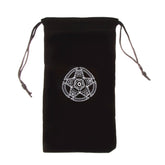 Velvet Pentagram Tarot Card Bag Home Mini Drawstring Package, Drawstring Package