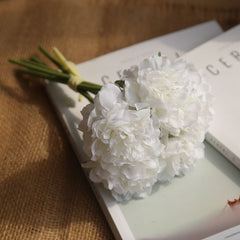 5 Heads Fake Flowers Artificial Flowers Peony Bouquet for Wedding and Home Decoration