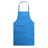 2PCS Kitchen Chef Aprons Cooking Baking Apron With Pockets, Black, Red, Rose Red, Green, Blue, Purple, Yellow, Coffe, Orange