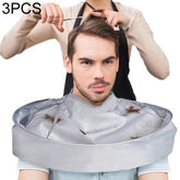 3PCS DIY Hair Cutting Cloak Umbrella Cape Salon Barber Creative Apron, Polyester