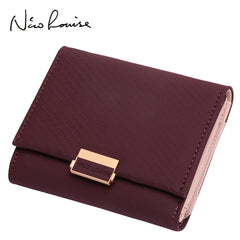 Luxury Wallet Female Leather Women Leather Purse Plaid Wallet Ladies Hot Change Card Holder Coin Small Purses for Girls