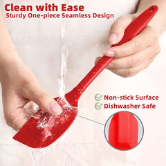 Kitchen Silicone Cream Cake Spatula Mixing Scraper Brush Butter Mixer Brushes Baking Tool Kitchenware, Green, Blue, Purple, Pink, Orange, Red, Yellow