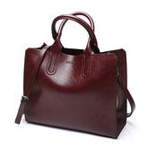 Leather Handbags Big Women Bag Casual Female Bags Trunk Tote Shoulder Bag Ladies Large Bolsos, Coffee, Burgundy, Pink, Gray, Brown, Black, Green, Blue