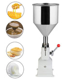 A03 Mini Stainless Steel Pneumatic Filling Machine Cream Food Paste Dispensing Liquid Packaging Equipment, A03