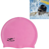 Adult Solid Color Waterproof Silicone Swimming Cap, Silicone Swimming Cap(Pink), Silicone Swimming Cap(Purple), Silicone Swimming Cap(Silver), Silicone Swimming Cap(Black), Silicone Swimming Cap(Dark Blue), Silicone Swimming Cap(Wine Red)