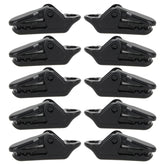 10pcs Tents Accessories Awning Wind Rope Clamp Plastic Clip Outdoor Camping Tent Alligator Cip Hook, Plastic Clip
