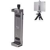 Xiletu Xj15 Live Broadcast Desktop Full Metal Tripod Mount Tablet Pc Phone Clamp With 1/4 Inch Screw Holes & Cold Shoe Base, Xj15