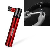 WILD MAN Mountain Road Bike Portable Bicycle Pump Us And French Mouth Universal Pump Mini Basketball Football Pump, GK8 (Red), GK8 (Silver)