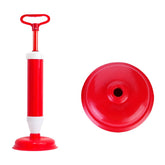 Household Sewer Dredge Toilet Suction Cup Vacuum Powerful Suction Pump, Plastic Rod, Stainless Steel Rod