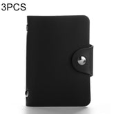 3 PCS Upgraded Version Card Bag Business Card Transparent Protective Cover Color Storage Card Holder, 10 Card Slots, 12 Card Slots, 24 Card Slots, 24 Cards Single Side Single Page