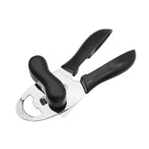 4 in 1 Multifunctional Can Opener Kitchen Household Lid Opener Canning Knife, Black, Green