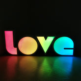 LED Letter Light Box Conjoined LOVE Shape Decoration Lamp, B