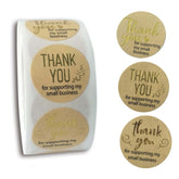 Roll Kraft Paper Hot Stamping Thanks You Baking Sticker Label, D-03, D-04