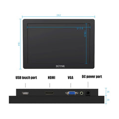 ZGYNK KQ101 HD Embedded Display Industrial Screen, 10 inch Embedded, 15.6 inch Embedded, 10 inch Resistive, 15.6 inch Resistive, 10 inch Capacitive, 15.6 inch Capacitive