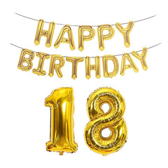 Birthday Decoration Aluminum Foil Balloon 40 Inch Big Number Aluminum Foil Balloon Decoration Set, 18, 21, 30, 40, 50
