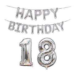 Birthday Decoration Aluminum Foil Balloon 40 Inch Big Number Aluminum Foil Balloon Decoration Set, 18, 21, 30, 40, 50