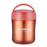 GOURMET Stainless Steel Insulation Cup Double-Sealed Insulation Soup Cup, Red, Yellow, Blue