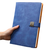 Notebook Business Retro Simple Notebook Office Notepad, Blue B5 Window Grille Magnetic Buckle, Red B5 Window Grille Magnetic Buckle, Blue A5 Heaven and Earth Cover Gift Box, Brown A5 Kraft Paper Gift Box, Brown A5 Heaven and Earth Cover Gift Box