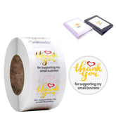 Transparent Hot Stamping Thank You Sticker Wedding Gift Decoration Label Envelope Seal Sticker, 2.5cm / 1inch