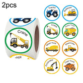 2 PCS Roll Children Reward Sticker Holiday Decoration Label, K-36-38 3.8cm / 1.5inch, K-37-38 3.8cm / 1.5inch