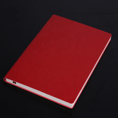 Notebook Student Notepad Diary Book Business Record Book PU Notebook, A5 Plain Weave Blue, A5 Plain Weave Cockscomb Red, A5 Plain Charred Tea Brown, A5 Plain Weave Black, A5 Plain Weave Bitter Tea Red, A5 Plain Weave Nile Blue, A5 Plain Weave Horn Gray...