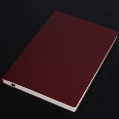 Notebook Student Notepad Diary Book Business Record Book PU Notebook, B5 Plain Charred Tea Brown, B5 Plain Weave Black, B5 Plain Weave Bitter Tea Red, B5 Plain Weave Nile Blue, B5 Plain Weave Horn Gray, B5 Plain Weave Green, B5 Embossed Turquoise Green...