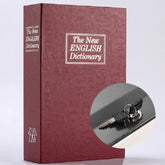 Simulation English Dictionary Book Safe Piggy Bank Creative Bookshelf Decoration, Trumpet Key Version, Red, Blue, Black, Coffee