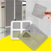 6pcs / Pack Anti-Insect Fly Bug Door Mosquito Screen Net Repair Tape Patch Adhesive Tape, 9 PCS