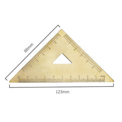 Brass Retro Drawing Ruler Measuring Tools, 0-10cm Isosceles Triangle Ruler, 0-10cm Right Angle Triangle Ruler, 0-15cm Wave Ruler, 0-15cm Ruler, 0-18cm Ruler, 0-120mm Caliper Single Scale, 0-180 Degree Protractor, 0-120mm Caliper Double Scale