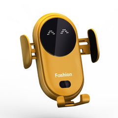 Smart Infrared Sensor Car Wireless Charger Car Holder Mobile Phone Wireless Charger, Black, Red, Yellow, Blue, Black (With Suction Cup Bracket), Red (With Suction Cup Bracket), Yellow (With Suction Cup Bracket), Blue (With Suction Cup Bracket)