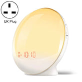 Alexa Voice-Activated Electronic Alarm Clock Sunrise Wake Up Night Light Support Smart APP Control,, EU Plug, US Plug, UK Plug