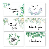 6pcs / Set Thank You Card Creative Half-Fold Greeting Card, Half-Fold Greeting Card
