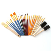 ZHU TING 25 PCS / Set Multifunctional Oil Paint Brush Gouache Watercolor Acrylic Paint Brush Student Painting Supplies, Watercolor Acrylic Paint Brush