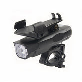 500LM Bicycle Light Mobile Phone Holder Multi-Function Riding Front Light With Horn, 4000 mAh (Black), 4000 mAh (Black Red), 4000 mAh (Black Blue), 4000 mAh (Black Orange), 2400 mAh (Black Red), 2400 mAh (Black Blue), 2400 mAh (Black Orange)