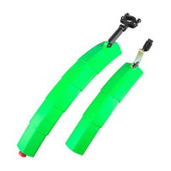 Bicycle Telescopic Folding Mudguard 27.5 Inch Extended Water Retaining LED Taillight