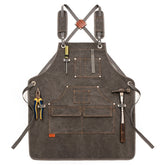 Canvas Apron Barber Roasting Cafe Gardening Woodworking Men And Women Work Clothes, Adult Models, For Children 47cm, For Children 57cm