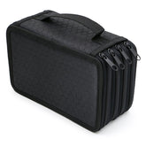 Solid Color Square Four-Layer Pencil Case Sketch Colorful Pencil Case With 72 Holes, Four-Layer