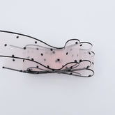 Transparent Snow Dots Yarn Ribbon Gift Box Packaging Material, 2.5cm, 4cm