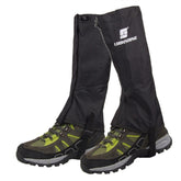 LUCKSTONE Mountaineering Hiking Wear-Resistant Waterproof Cover Lightweight Breathable Muddy Road Anti-Dirty Foot Cover, Foot Cover M (Black)