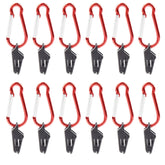20 PCS Camping Tent Windproof Fixing Clip Outdoor Barbecue Canopy Tarp Fixed Pull Point Clip