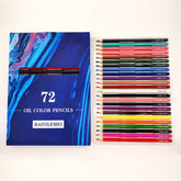 72-color Student Drawing Colored Pencil Full English Version Set, 72-color Pencil English Version Set